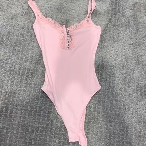 Lacy tank top bodysuit